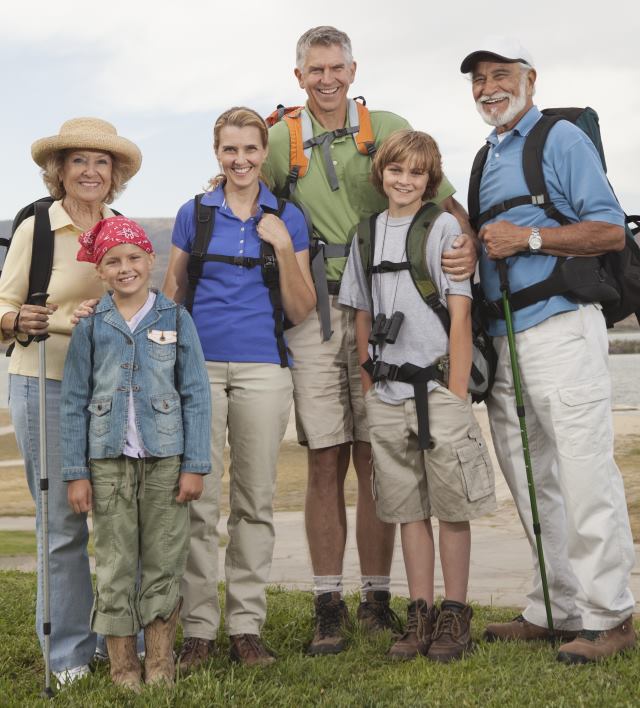 Family of Hikers