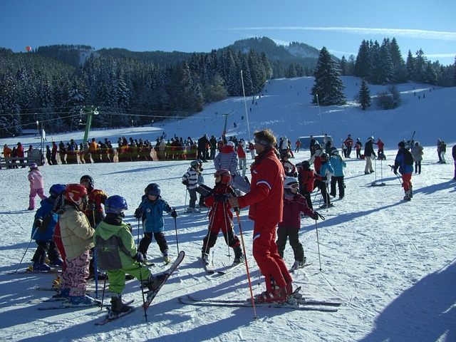 Ski Instructor with Young Students
