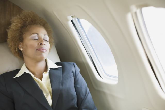 Asleep on Airplane