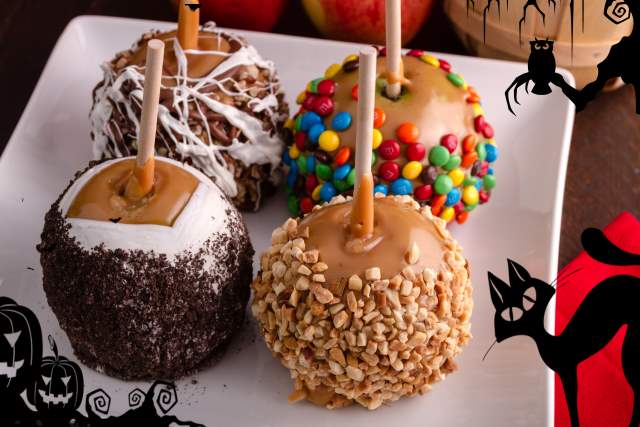 Halloween Caramel Apples
